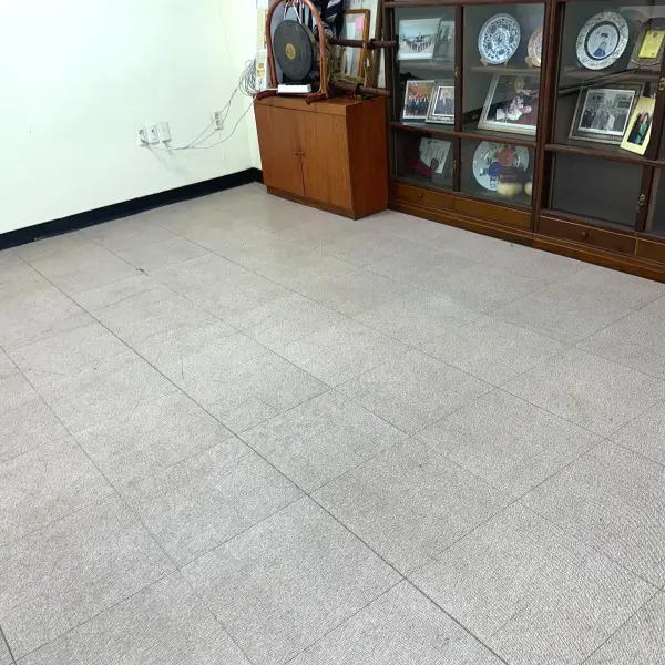 바닥 왁스코팅 · 박리 현장 사진